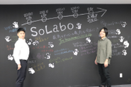 (左)取締役(右)社長SoLaboのために日々奮闘中！！　