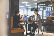 人事面談も含め業務だけでなく人間的成長へのフォローもしていきます。