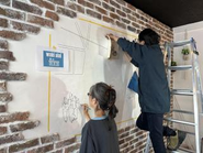 宿泊施設にて、アートMAP作り