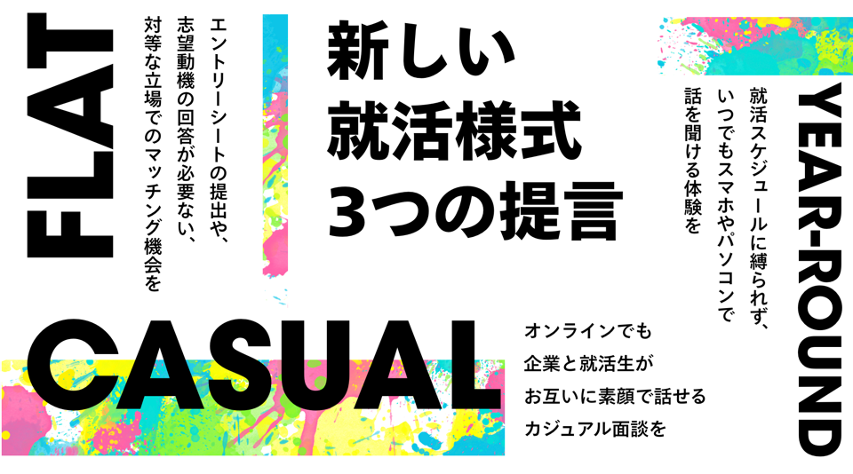 新しい就活様式をはじめよう」プロジェクトを賛同企業とともに