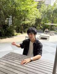 熱く語る永藤君