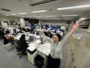 仕事でお世話になるグループ会社のフロア風景です！人数が違うと雰囲気も違う！