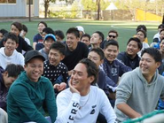 毎月開催している決起会の様子。