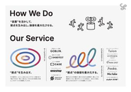 「接点を生み出す」「接点の価値を最大化する」私たちは様々なブランドを掛け合わせて、場の担い手に寄り添います。