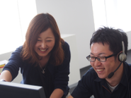 フラットな社風で、上長を含め社員同士の関係も近く、何でも質問できるので一人で困ったり悩みを抱え込んだりすることはありません。