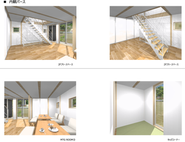 ３DCGによる新社屋１Fのカフェ部分のイメージ画像です。