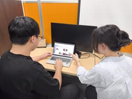 先輩に質問しやすく、すぐになじめる環境です！