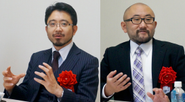 思いを語る吉川教授&鎌田社長