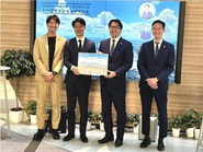 Jリーグクラブ水戸ホーリーホックと連携し、空き家相談窓口開設時のトークセッション。民間同士で協力し、地域課題解決に向けて貢献していきます。