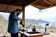 地域ならではの湧き水でコーヒーを淹れる企画