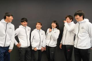 従業員はほとんどが現役アスリートです。