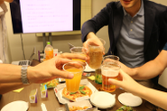 月末にはチームメンバーで打ち上げをしています。