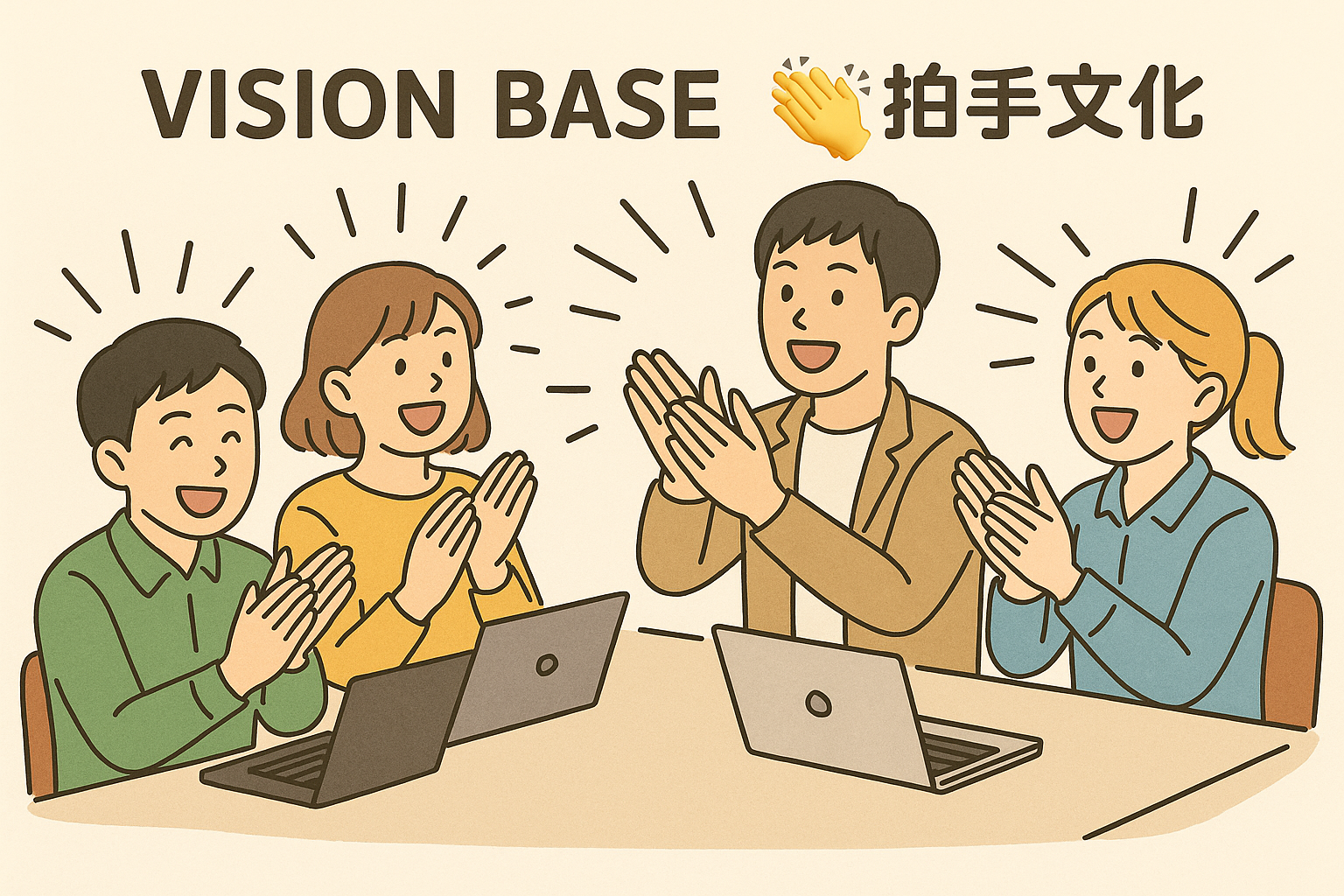 【Vision Baseの“拍手文化”👏】ポジティブの連鎖がチームを強くする！