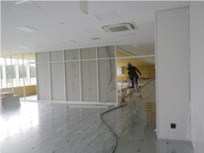 躯体むき出しの状態から徐々に空間が作り上げられていく光景を目の当たりにしていけます。