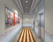 小金井は古くから桜の名所として知られています。桜をモチーフにしたデザインを館内に取り入れる予定です。