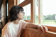 事務所からも緑を眺めることができます
