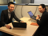 PRセクションの仕事の様子