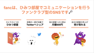 fancではこんなことできます