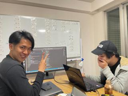 先輩エンジニアが手取り足取りレクチャー