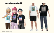accelerando.Aiでは、AIが生み出したデザインを3DCGアバターやリアルプロダクトとして展開。バーチャルとフィジカルの両面でファッションの新しい体験をつくっています