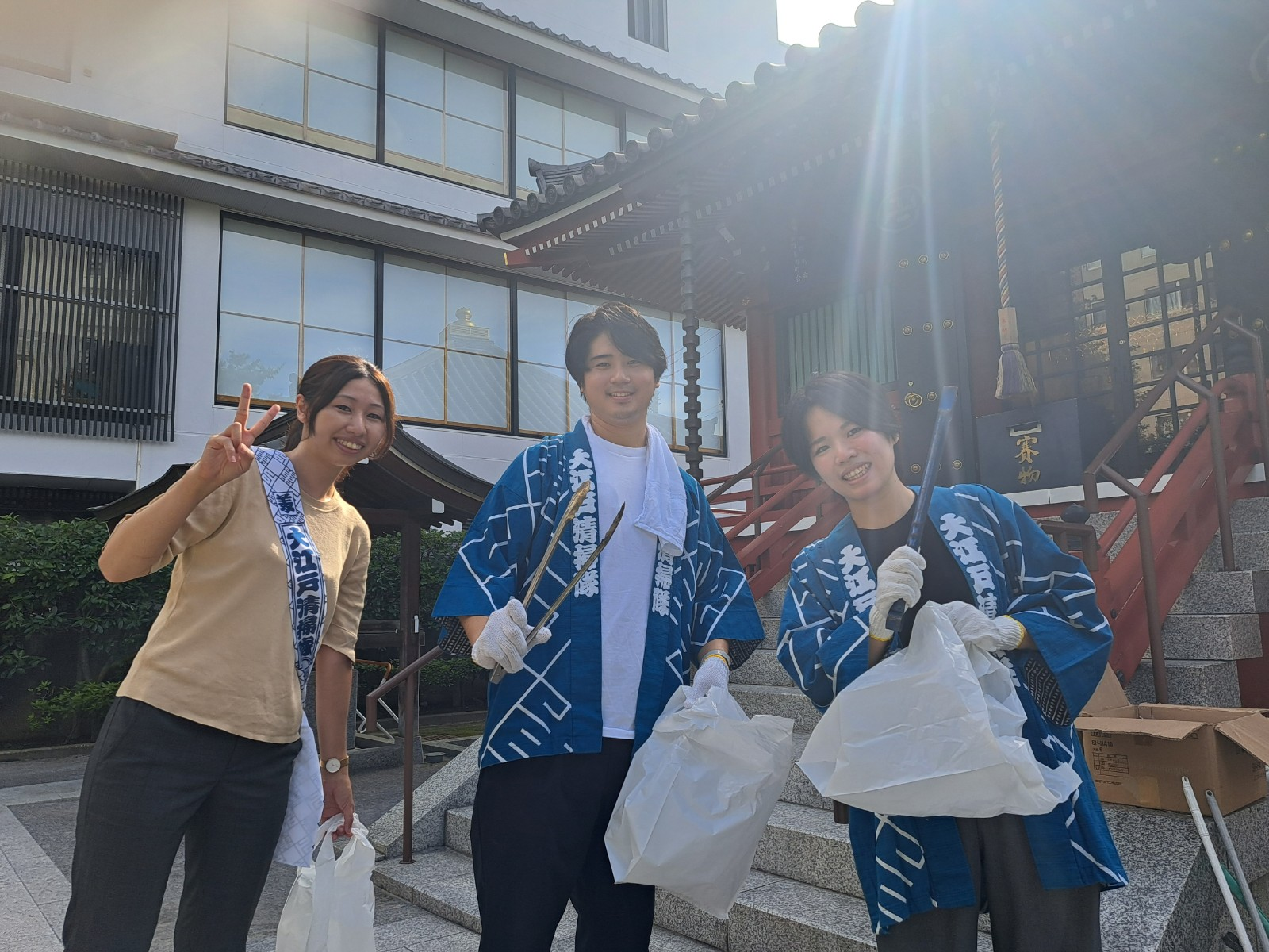 早起きは三文の徳！地ブラメンバーは大江戸清掃隊の一員です！