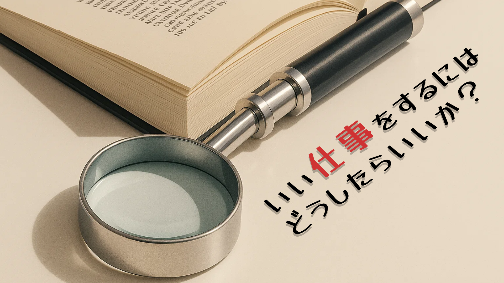 【役員の雑記】いい仕事をするにはどうしたらいいか？　「助けになるかどうか？」