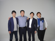 日本チーム集合写真（左から：真鍋、杉田、米澤、大山）※アメリカにも２人チームがおります。