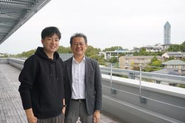 左：代表取締役CEO　西谷　健治　右：取締役　宇治原 徹(U-MAP創業者、名古屋大学教授 ）　