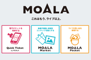 コネクテッドスタジアム「MOALA」には現在「Quick Ticket by MOALA」「MOALA Market」「MOALA Pocket」の3つのサービスがあります