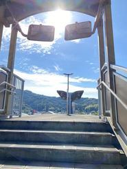 高知オフィスがある夜須駅からの写真