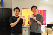 社長（左）は社長と呼ばれることが苦手なのでメンバーはみんな「丹治さん」呼び。フラットな関係性が好み。組織もフラットでありたい！