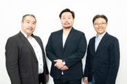 3人の役員はエンジニア出身。メンバーともフラットに議論し、より良い会社を目指しています。