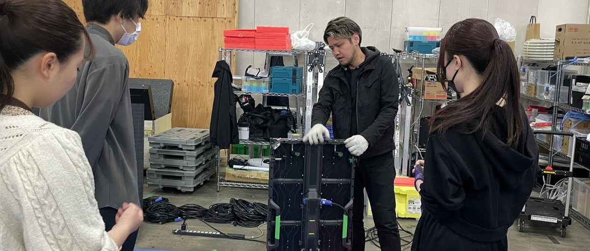 ライブやイベントを支える！LEDビジョンの検品・商品管理メンバー募集！
