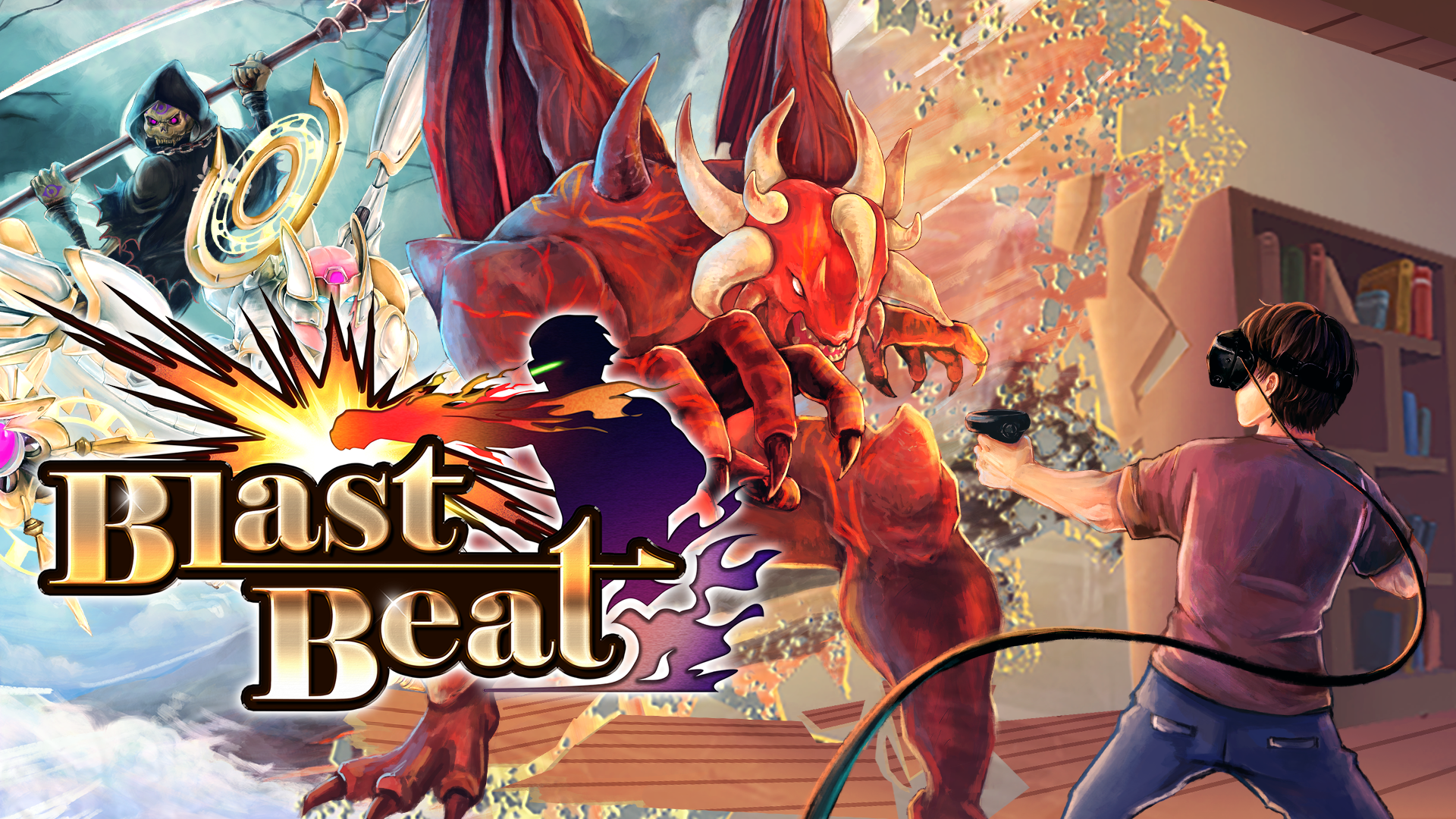 VRリズムアクションゲーム「Blast Beat」Steamにて2022年1月14日（金）より発売