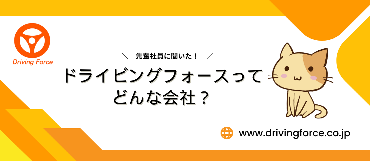 先輩社員に聞いた！「ドライビングフォースってどんな会社？」