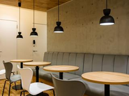 共有スペースもあり、ちょっとひと息つきたい時に☕️