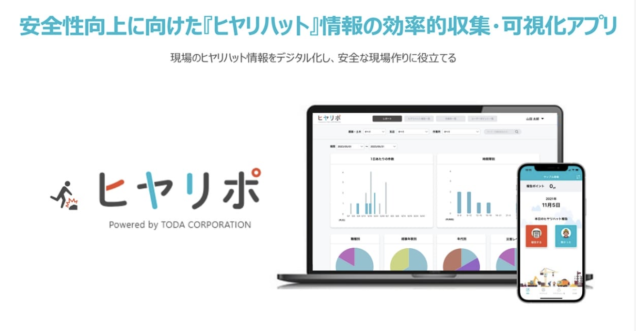 戸田建設「ヒヤリポ」開発の裏側を語るインタビュー記事が公開されました！