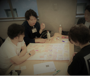 社員総会でのひとコマ（普段はリモートなので直接会うのは久しぶり）