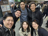 先日（11月）の社内会議後の別れ際の集合写真