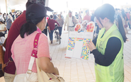 イベント会場でのリサーチ