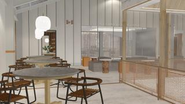 オープン予定のカフェ店内イメージ