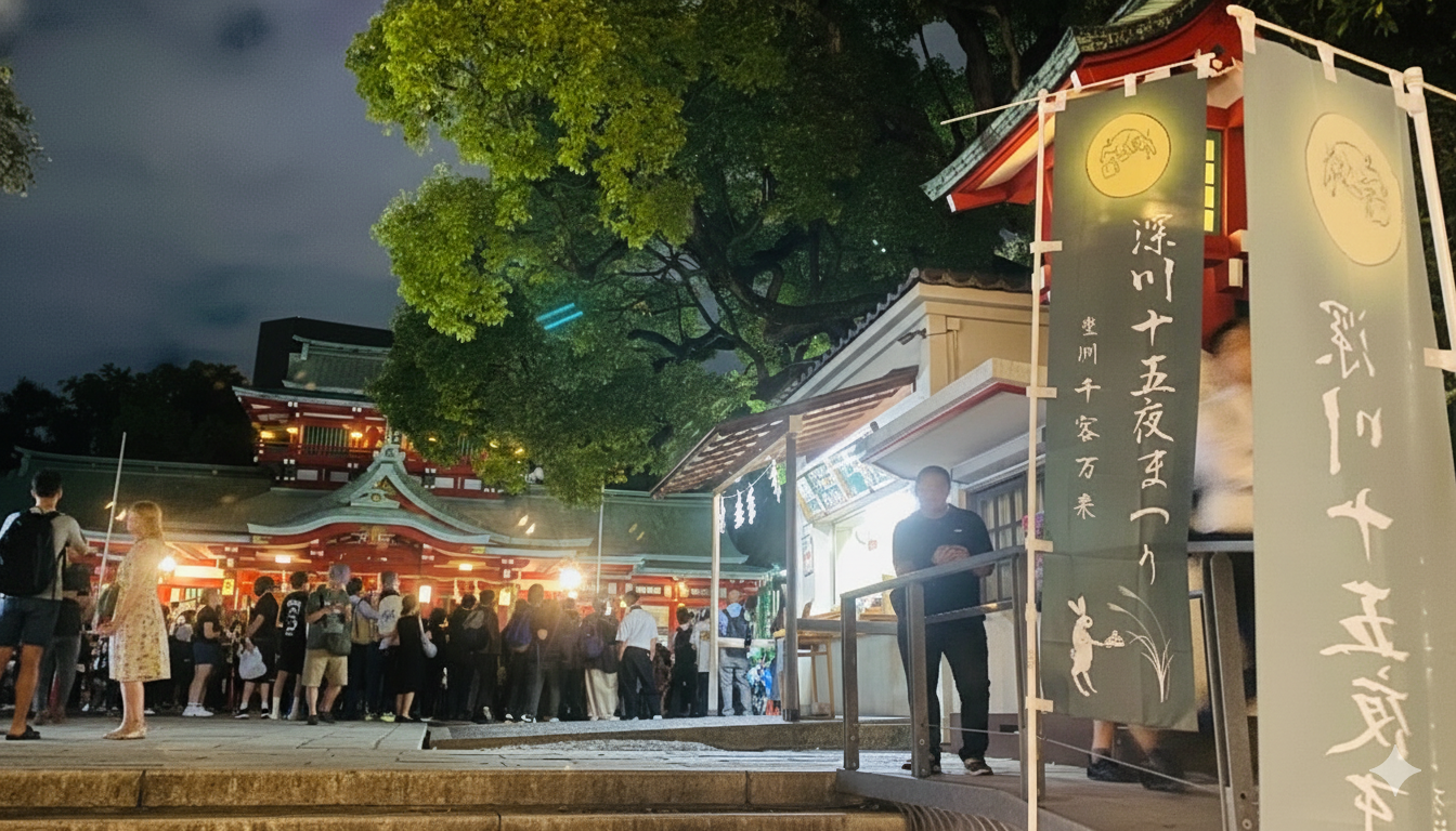 月明かりと伝統芸能。深川で過ごす、ちょっと特別な秋の夜｜サマンサの日常