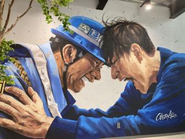 エントランスの壁画