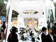 2019年に出展したエステティックサロン業界　国内最大級の展示会「ビューティーワールドジャパン」に出展した際の様子