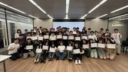 3カ月に一度の昇格式の様子