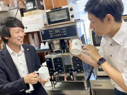 新商品の試飲中です☕️