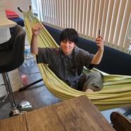 ハンモックでお昼寝できます！