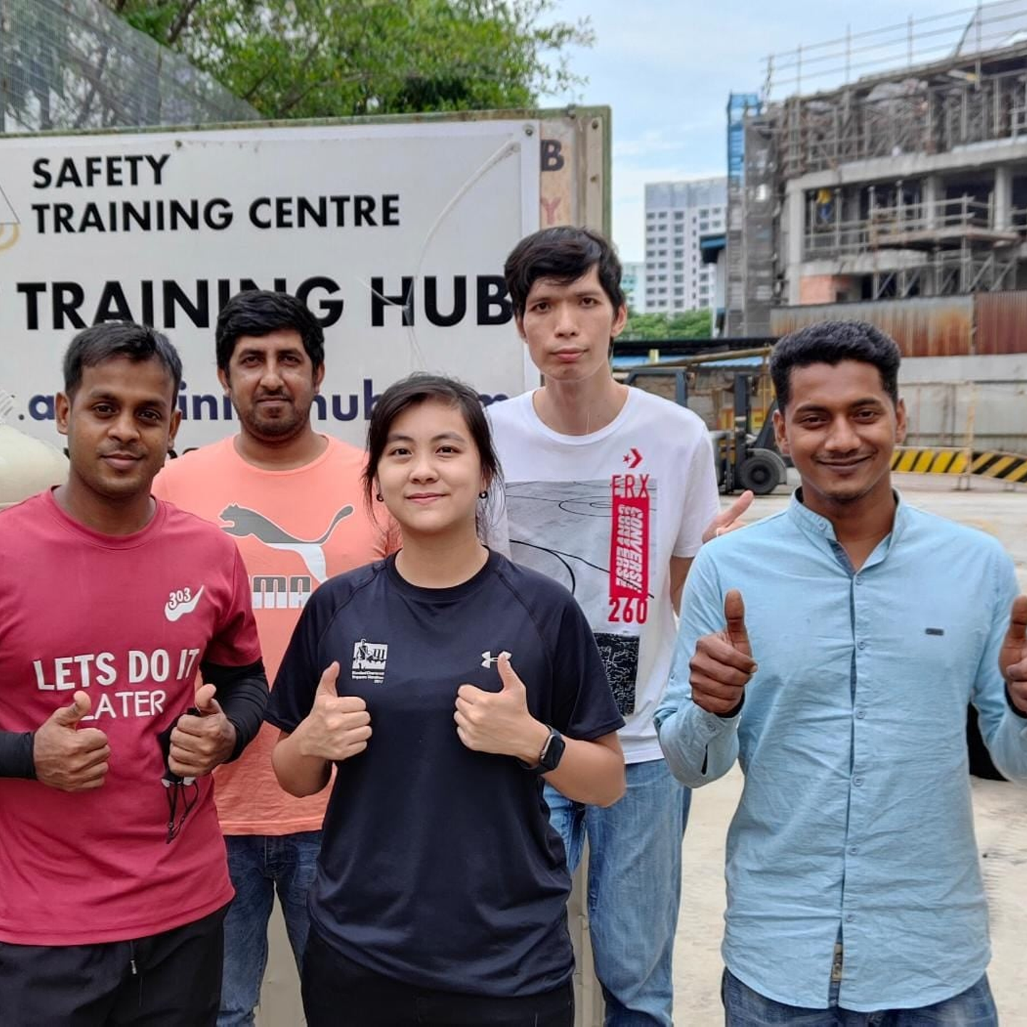 Members at AAT training Hub - Wantedly