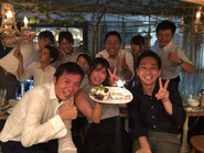 誕生日は全社でお祝いします！