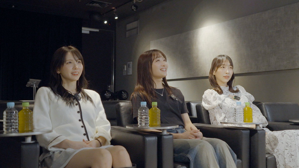 【石川 翔鈴・國分 ゆうか・西村 歩乃果】業界初！幼馴染役キャスト3名だけの密室上映会レポート
